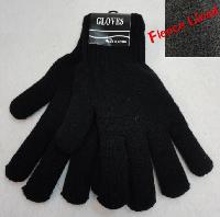 Men's Black Fleece-Lined Gloves
